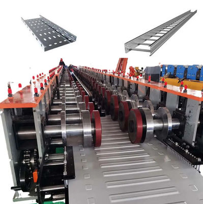 kopen Metalen 7,5 kW kabelbak rollen vormen machine 40GP kabelbak maken machine online manufacture