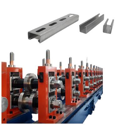 Hoog productie-rack rollforming machine C Solar Strut Channel Roll Forming machine